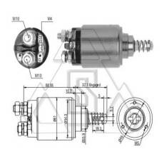 起動機電磁開關0-331-402-107 ZF 743