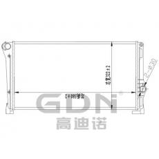 GDN.6.FT.044M-32 菲亞特鋁質散熱器