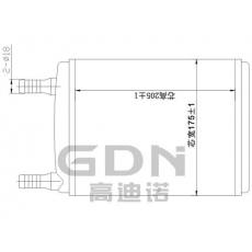 GDN.7.LA.013H-40 拉達 暖風(fēng)機水箱