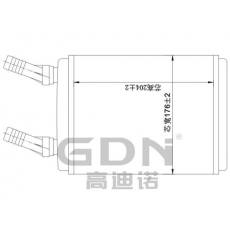 GDN.7.LA.011H-40 拉達 暖風(fēng)機水箱