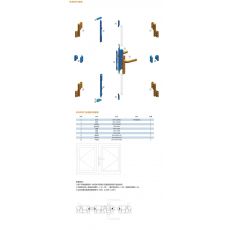 多點對開門鎖 門窗配件